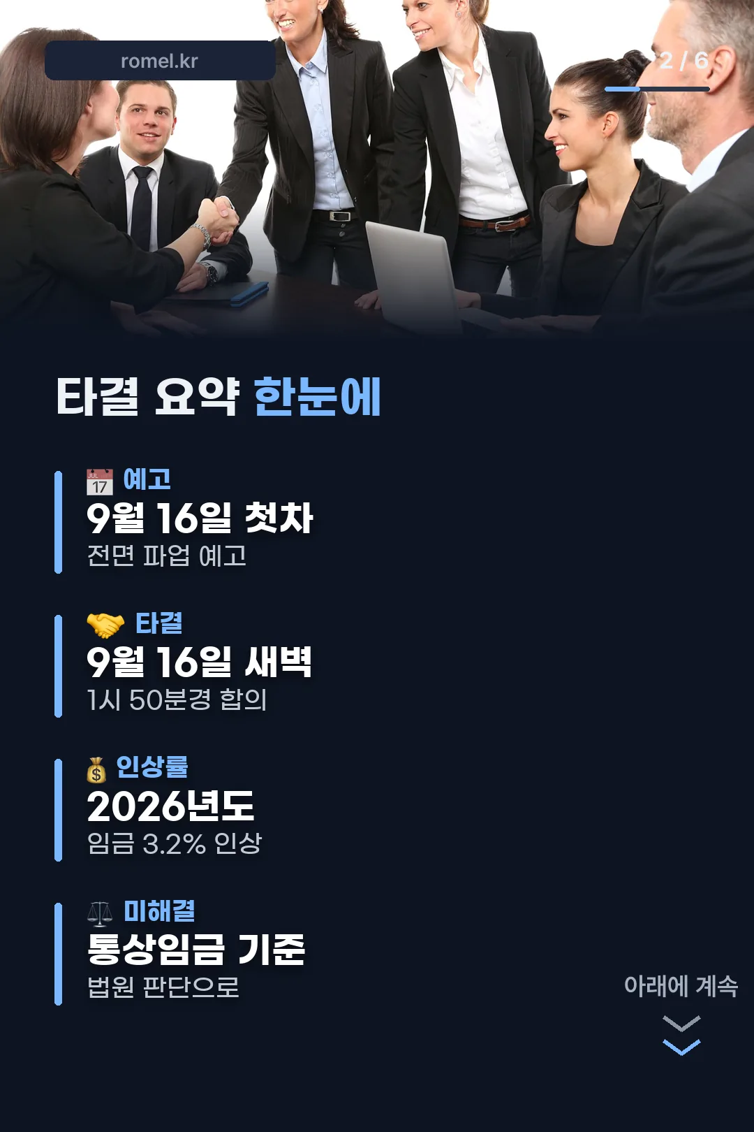 타결 요약 한눈에