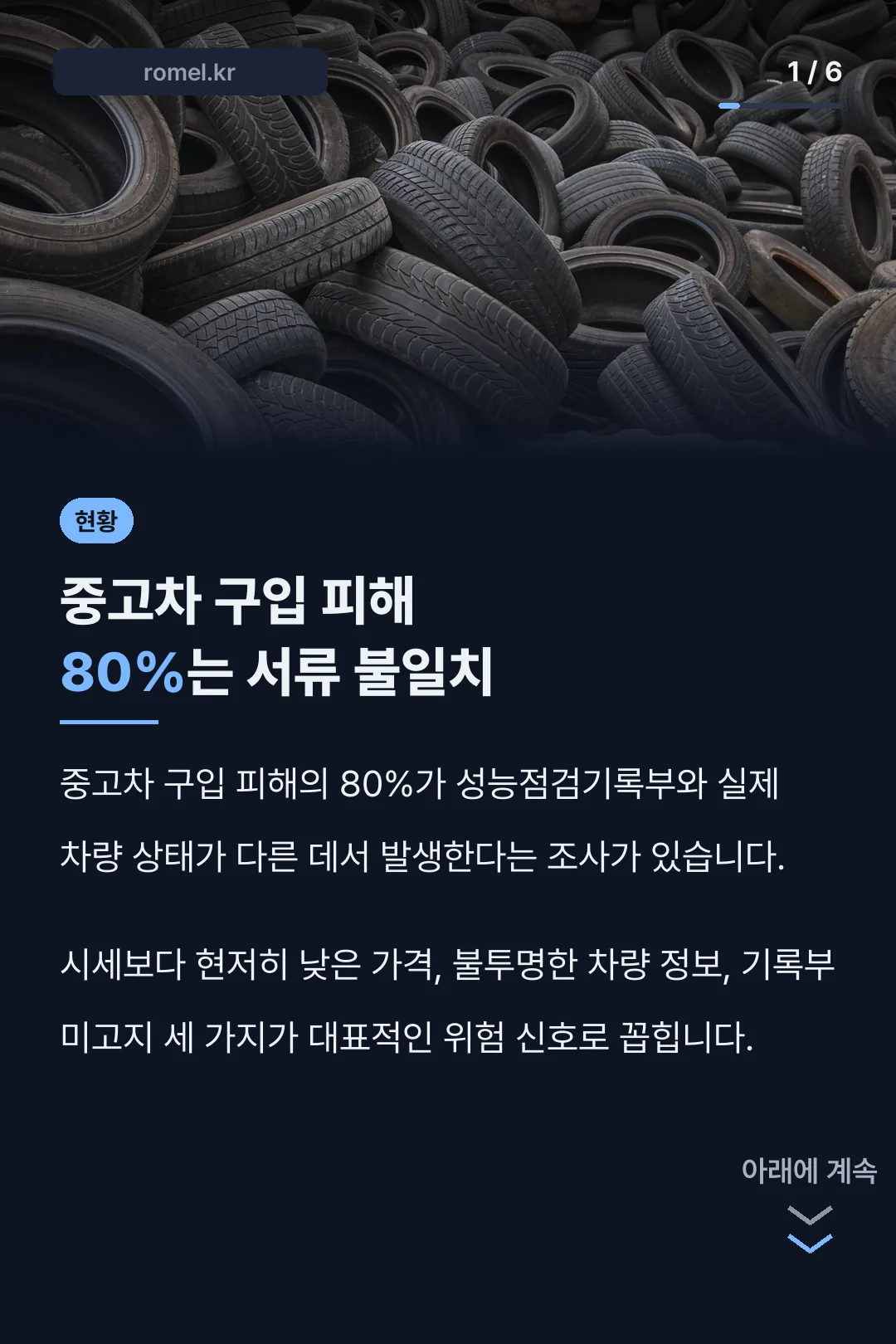 중고차 구입 피해 80% 원인